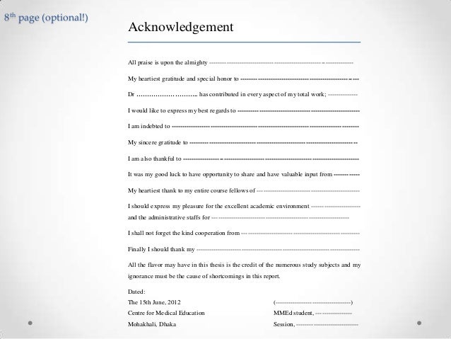 Dissertation of bcps